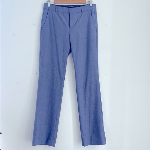 Banana Republic Logan wool blend flat front straight leg trouser dress pants 4L - Picture 1 of 8